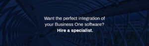 SAP Business One specialist