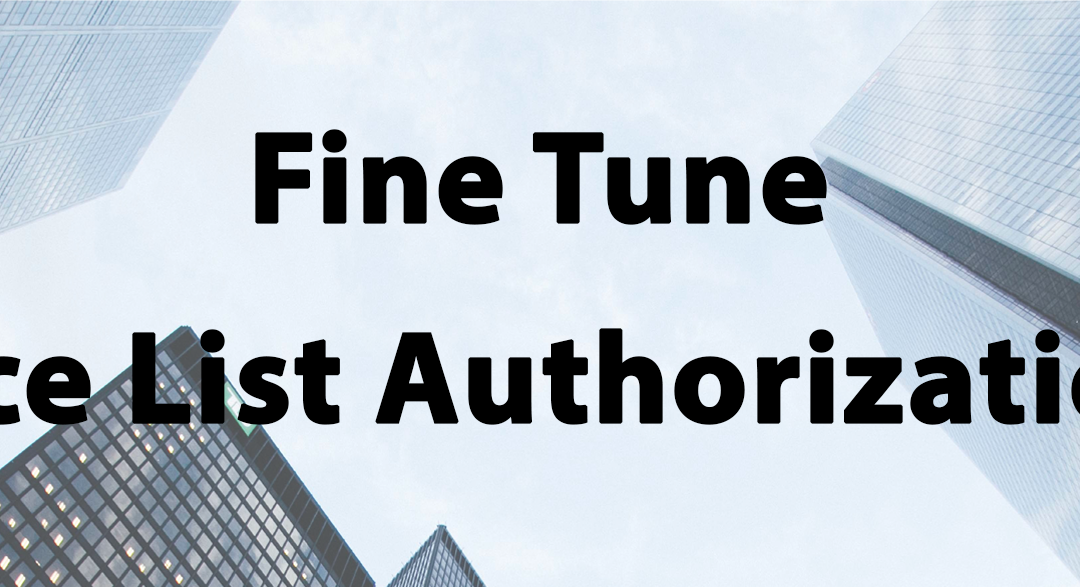 Tip #43: Fine Tune Price List Authorizations
