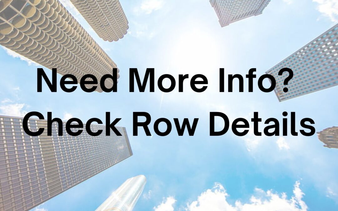 Tip #53: Need More Info? Check Row Details