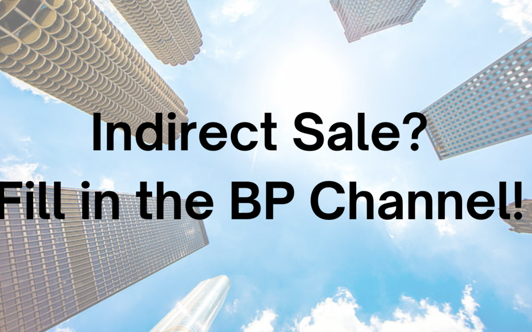 Tip #56: Indirect Sale? Fill it in the BP Channel!
